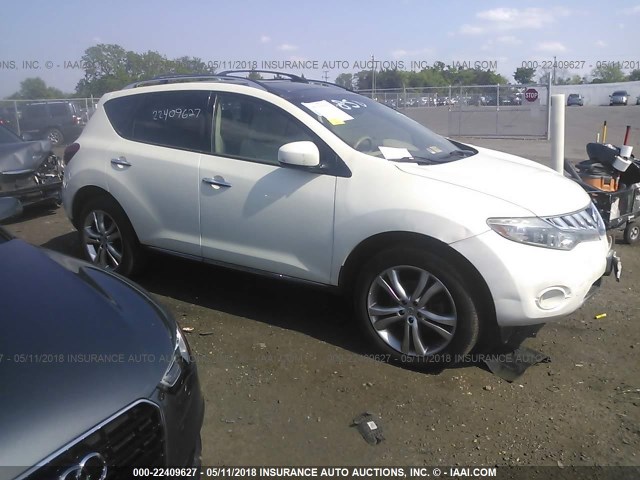 JN8AZ1MW0AW101850 - 2010 NISSAN MURANO S/SL/LE WHITE photo 1