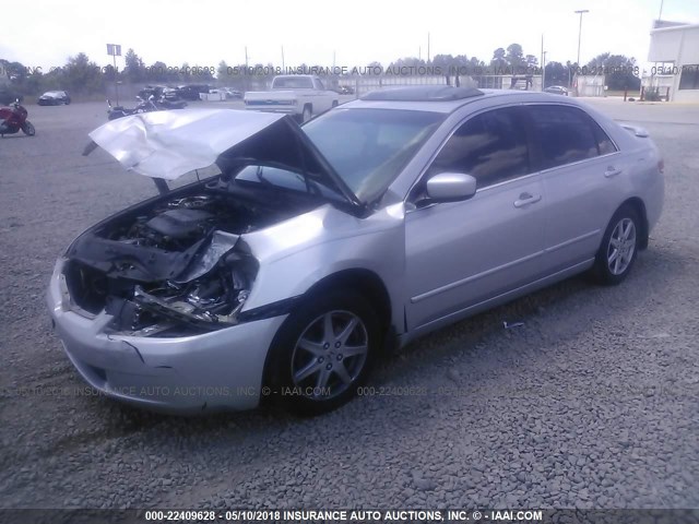 1HGCM66543A018153 - 2003 HONDA ACCORD EX SILVER photo 2