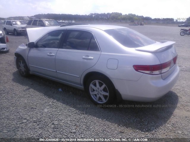 1HGCM66543A018153 - 2003 HONDA ACCORD EX SILVER photo 3