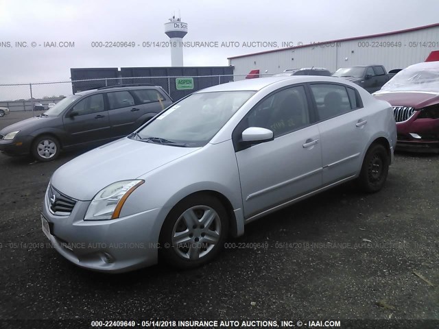 3N1AB6AP4AL693546 - 2010 NISSAN SENTRA 2.0/2.0S/SR/2.0SL SILVER photo 2