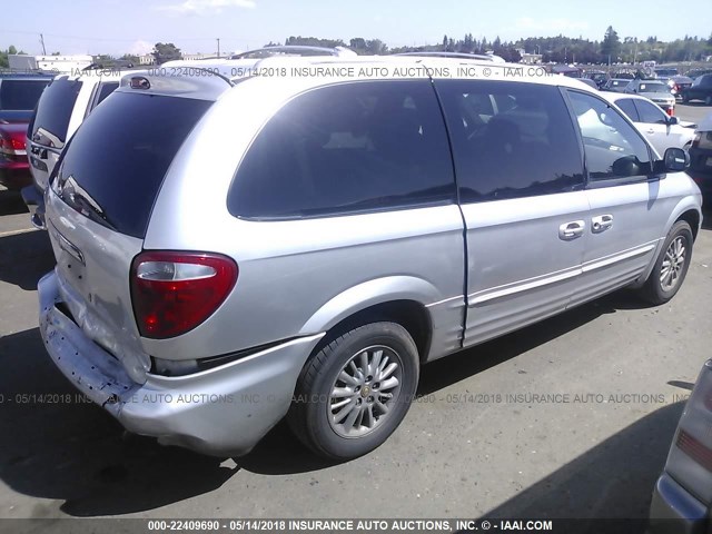 2C8GP64L92R736301 - 2002 CHRYSLER TOWN & COUNTRY LIMITED SILVER photo 4