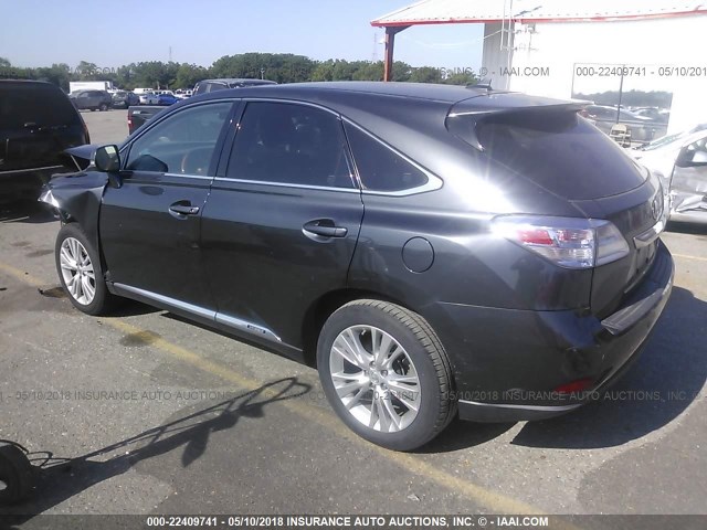 JTJZB1BA8B2004587 - 2011 LEXUS RX 450 GRAY photo 3