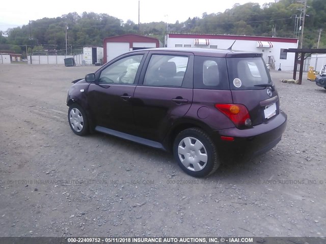 JTKKT624850087049 - 2005 TOYOTA SCION XA PURPLE photo 3