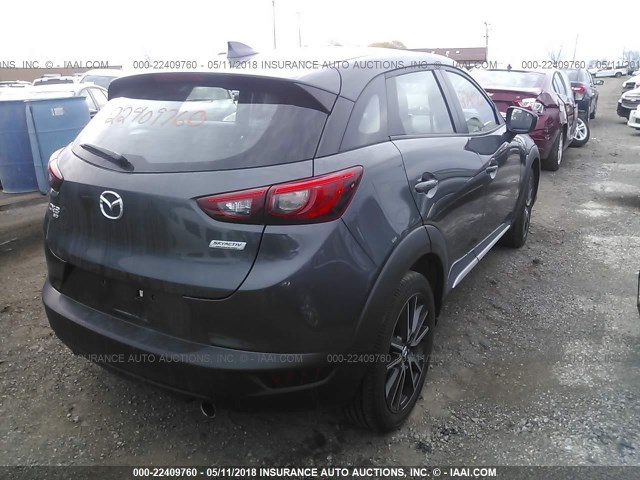 JM1DKFD71G0138534 - 2016 MAZDA CX-3 GRAND TOURING GRAY photo 4