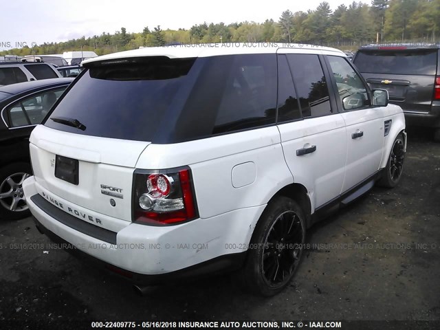 SALSK2D45BA295503 - 2011 LAND ROVER RANGE ROVER SPORT LUX WHITE photo 4