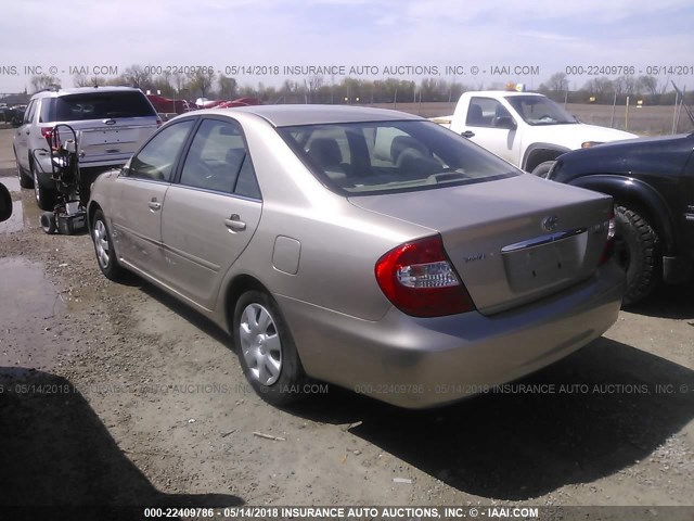4T1BE32K43U194793 - 2003 TOYOTA CAMRY LE/XLE/SE თაფლისფერი ფოტო 3