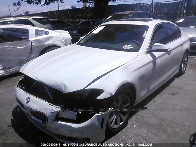 WBA5A5C59ED506673 - 2014 BMW 528 I WHITE photo 2