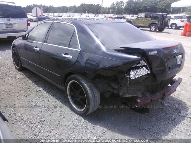 3HGCM56466G708798 - 2006 HONDA ACCORD LX BLACK photo 3