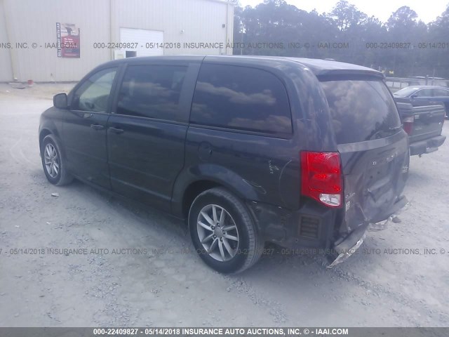 2C4RDGEG7ER184974 - 2014 DODGE GRAND CARAVAN R/T BLACK photo 3