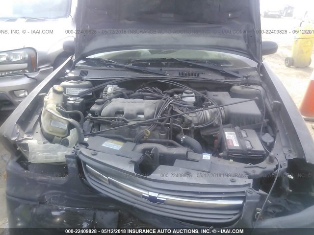 1G1NE52J616145755 - 2001 CHEVROLET MALIBU LS შავი ფოტო 10