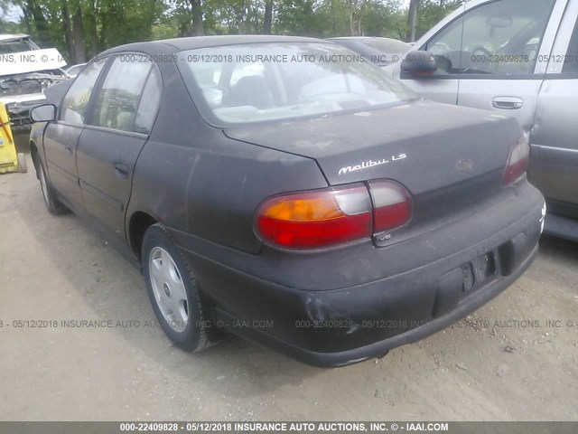 1G1NE52J616145755 - 2001 CHEVROLET MALIBU LS შავი ფოტო 3