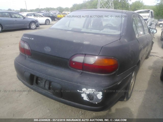 1G1NE52J616145755 - 2001 CHEVROLET MALIBU LS შავი ფოტო 4