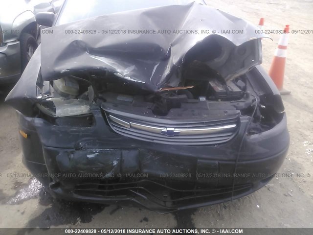 1G1NE52J616145755 - 2001 CHEVROLET MALIBU LS შავი ფოტო 6