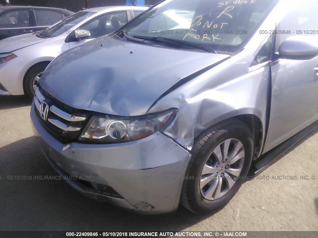 5FNRL5H36GB078062 - 2016 HONDA ODYSSEY SE GRAY photo 6