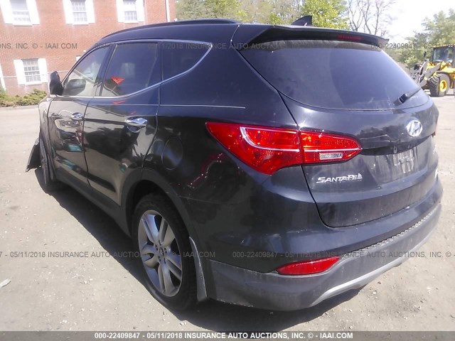 5XYZUDLA4DG007749 - 2013 HYUNDAI SANTA FE SPORT  BLACK photo 3