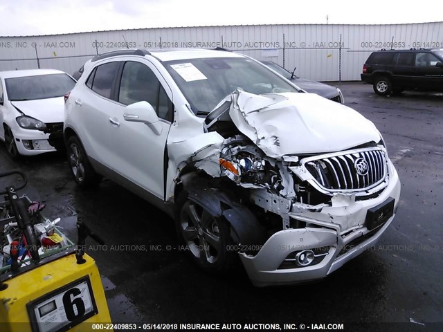 KL4CJHSB3EB603778 - 2014 BUICK ENCORE PREMIUM WHITE photo 1