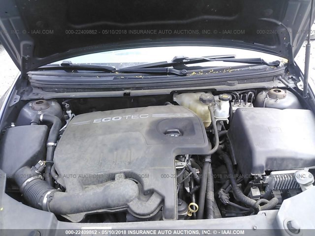 1G1ZB5EB6A4155065 - 2010 CHEVROLET MALIBU LS GRAY photo 10