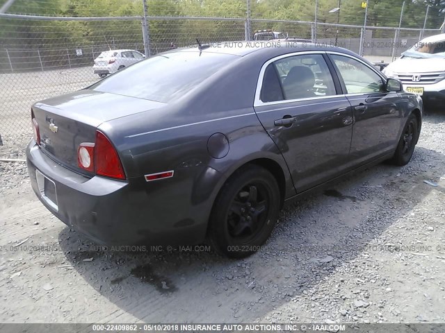 1G1ZB5EB6A4155065 - 2010 CHEVROLET MALIBU LS GRAY photo 4