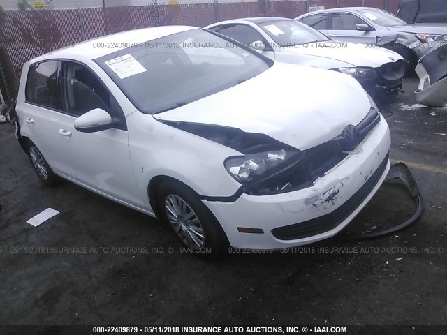 WVWDA7AJ3CW126126 - 2012 VOLKSWAGEN GOLF WHITE photo 1