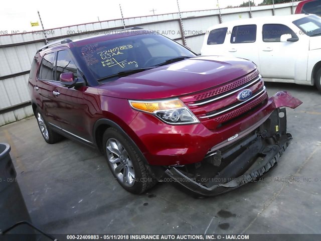 1FMHK7F84BGA46391 - 2011 FORD EXPLORER LIMITED 栗色 照片 1
