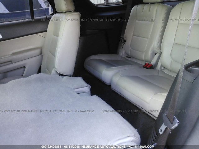 1FMHK7F84BGA46391 - 2011 FORD EXPLORER LIMITED 栗色 照片 8