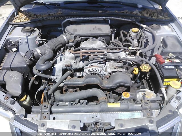 JF4GG61616G050432 - 2006 SAAB 9-2 2.5I GRAY photo 10