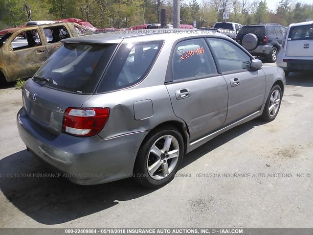 JF4GG61616G050432 - 2006 SAAB 9-2 2.5I GRAY photo 4