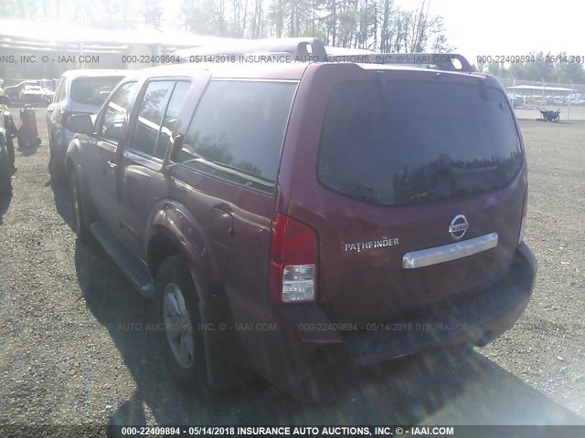 5N1AR1NB8CC613816 - 2012 NISSAN PATHFINDER S/LE/SE RED photo 3