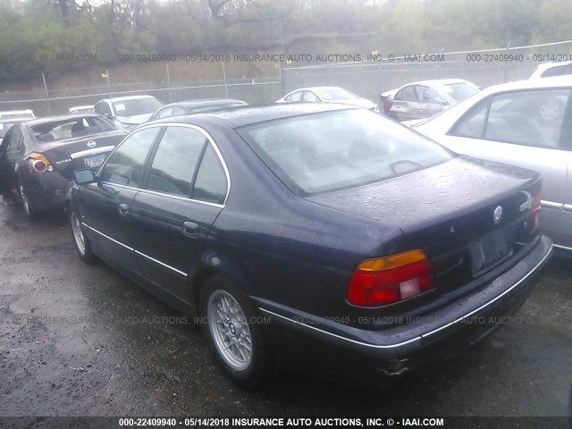 WBADM6346YGV00557 - 2000 BMW 528 I AUTOMATIC Navy photo 3