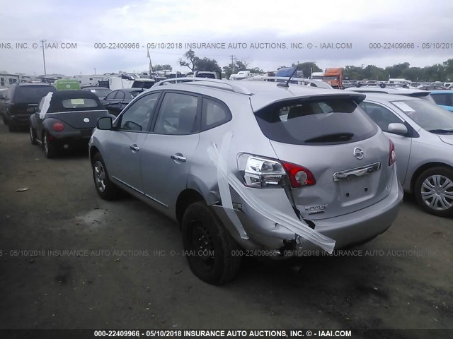 JN8AS5MVXFW764191 - 2015 NISSAN ROGUE SELECT S SILVER photo 3