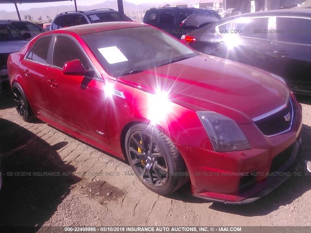 1G6DN57P890166690 - 2009 CADILLAC CTS-V RED photo 1