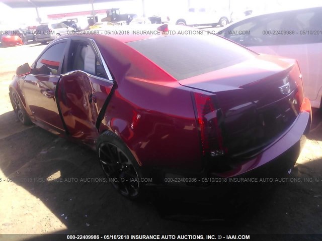 1G6DN57P890166690 - 2009 CADILLAC CTS-V RED photo 3