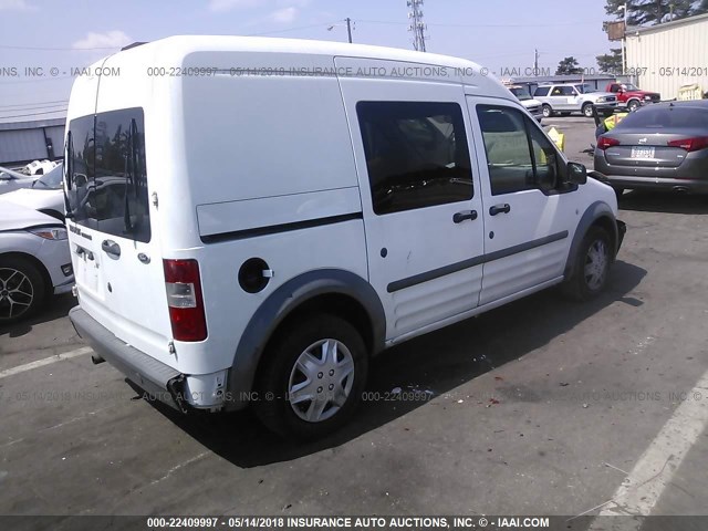 NM0LS6AN6AT005432 - 2010 FORD TRANSIT CONNECT XL WHITE photo 4