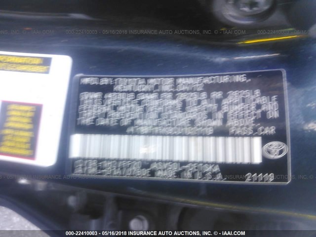 4T1BF1FK9CU102119 - 2012 TOYOTA CAMRY SE/LE/XLE შავი ფოტო 9