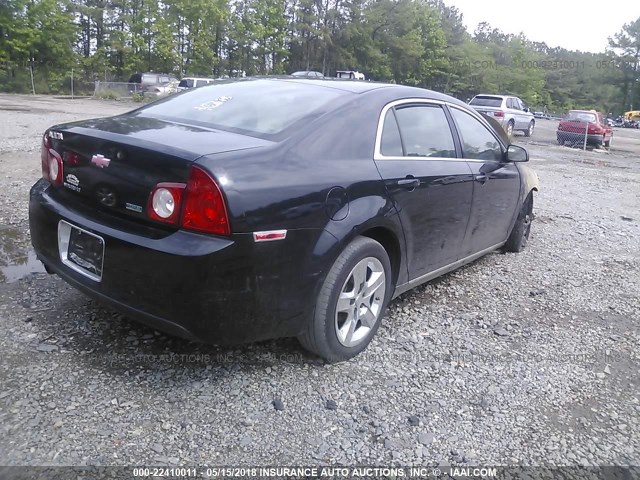 1G1ZC5E01AF184487 - 2010 CHEVROLET MALIBU 1LT 黑色 照片 4