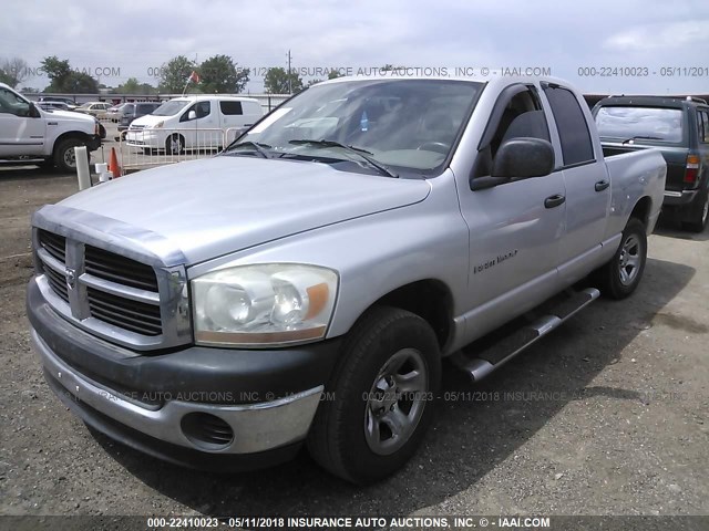 1D7HA18K86J145615 - 2006 DODGE RAM 1500 ST SILVER photo 2