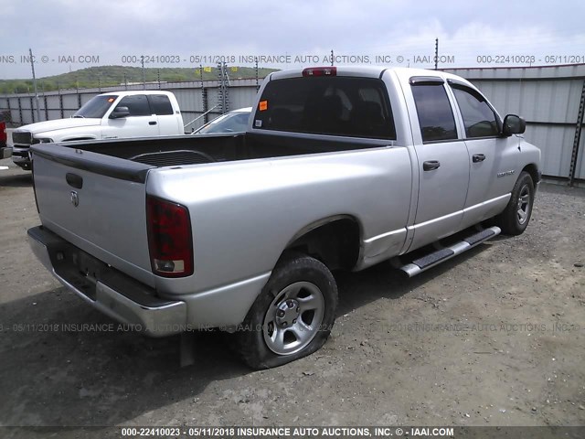 1D7HA18K86J145615 - 2006 DODGE RAM 1500 ST SILVER photo 4