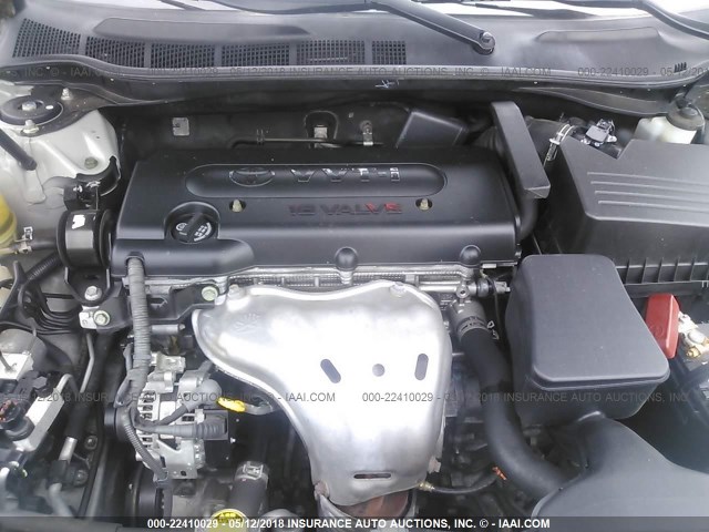 4T1BE46K87U077997 - 2007 TOYOTA CAMRY NEW GENERAT CE/LE/XLE/SE SILVER photo 10