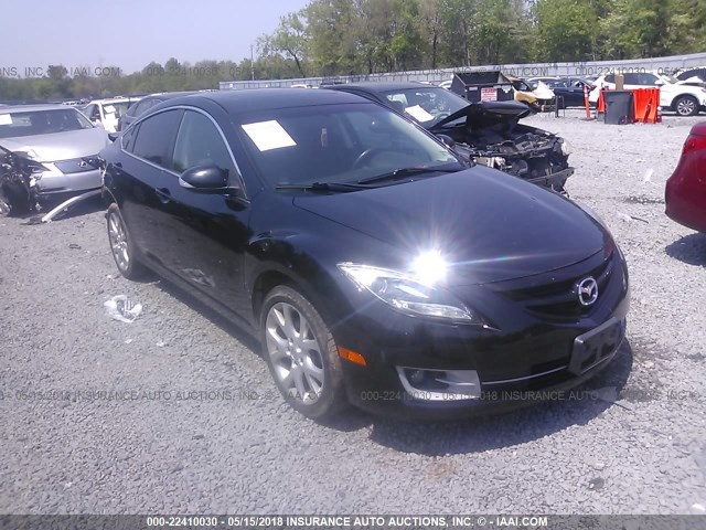 1YVHZ8EH1D5M08368 - 2013 MAZDA 6 TOURING PLUS BLACK photo 1