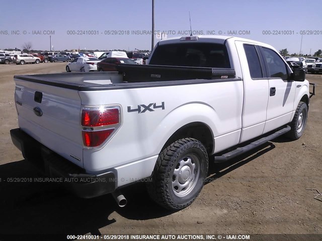 1FTFX1EF9EKE33501 - 2014 FORD F150 SUPER CAB WHITE photo 4