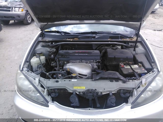 4T1BE32K65U085884 - 2005 TOYOTA CAMRY LE/XLE/SE 银色 照片 10