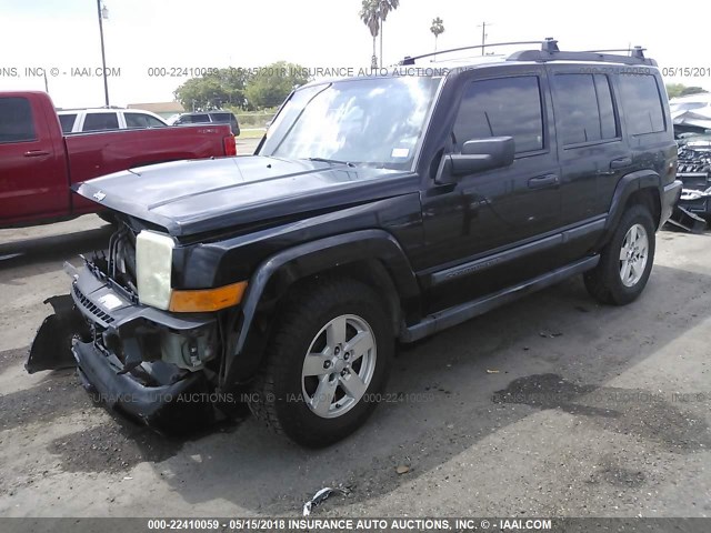 1J8HG48KX6C205904 - 2006 JEEP COMMANDER BLACK photo 2