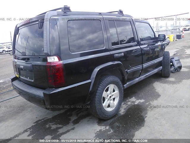 1J8HG48KX6C205904 - 2006 JEEP COMMANDER BLACK photo 4