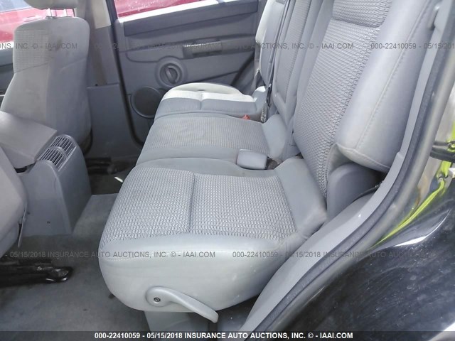 1J8HG48KX6C205904 - 2006 JEEP COMMANDER BLACK photo 8