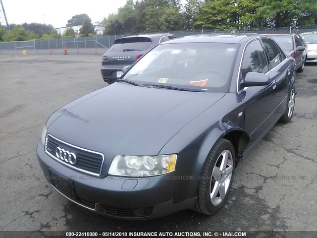 WAULT68E14A058042 - 2004 AUDI A4 3.0 QUATTRO BLUE photo 2