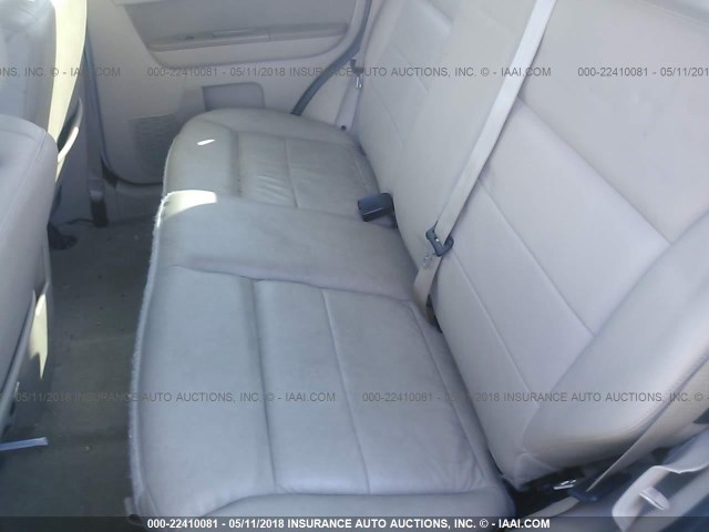 1FMCU04G99KC04575 - 2009 FORD ESCAPE LIMITED WHITE photo 8