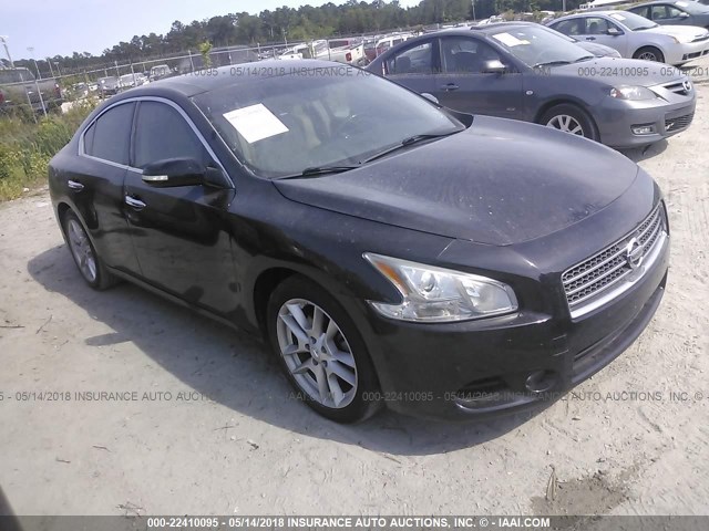 1N4AA51E79C842604 - 2009 NISSAN MAXIMA S/SV BLACK photo 1