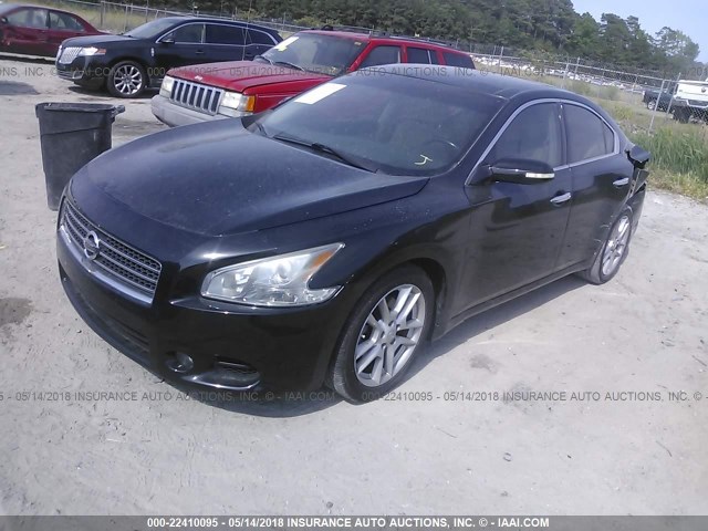 1N4AA51E79C842604 - 2009 NISSAN MAXIMA S/SV BLACK photo 2