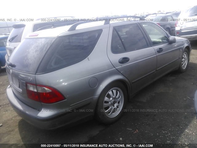 YS3EB55E243013315 - 2004 SAAB 9-5 LINEAR GRAY photo 4