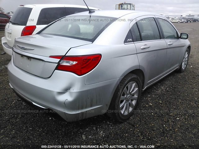 1C3CCBBGXCN272299 - 2012 CHRYSLER 200 TOURING 银色 照片 4